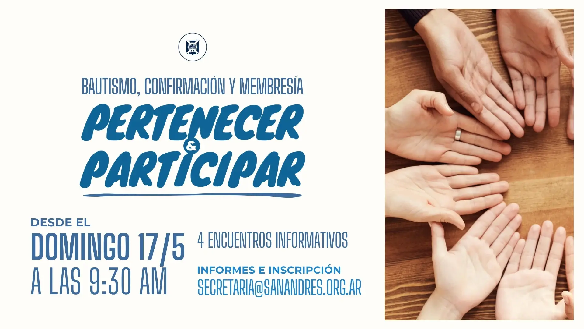 Encuentros sobre Bautismo, Confirmación y Membresía "Pertenecer y Participar"
