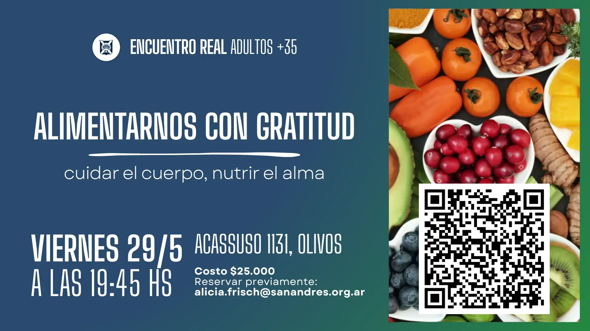 Alimentarnos con gratitud: cuidar el cuerpo, nutrir el alma