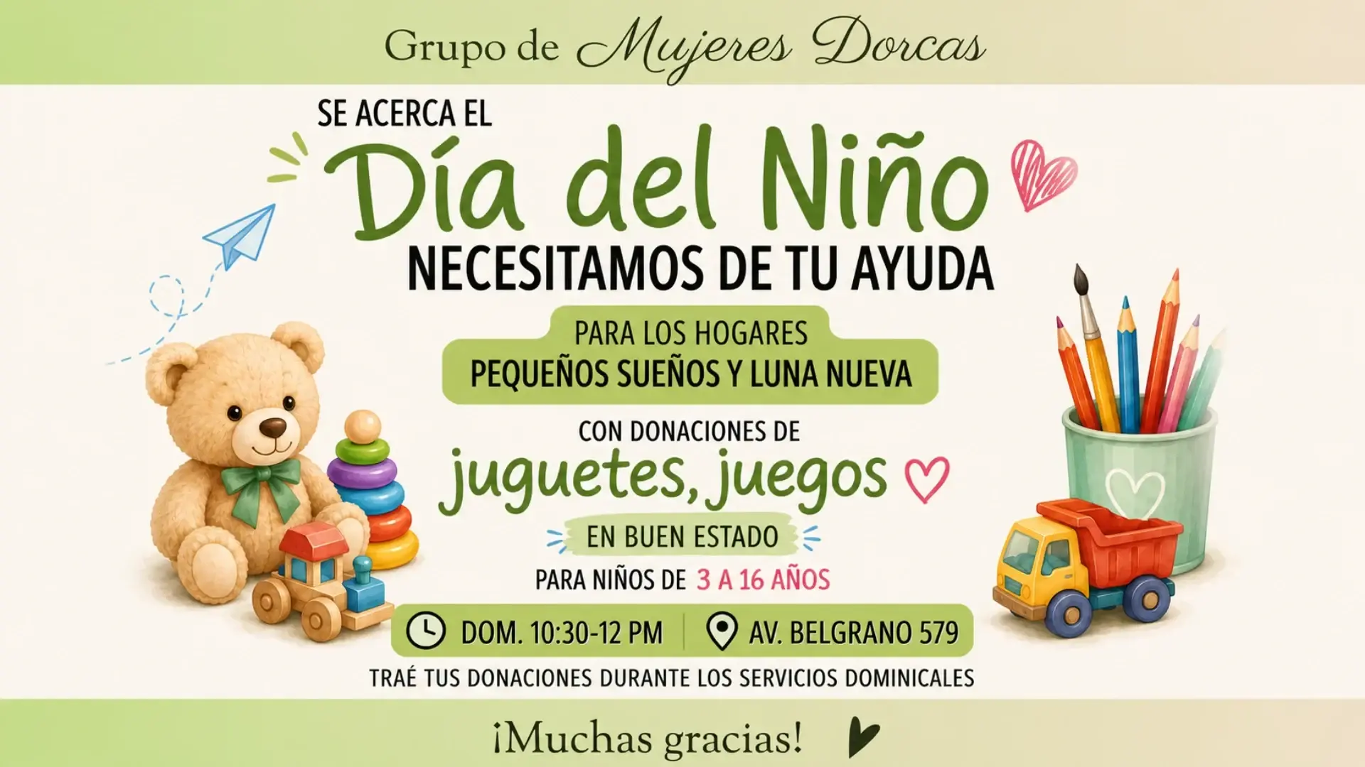 Colecta Día del Niño - Grupo Dorcas