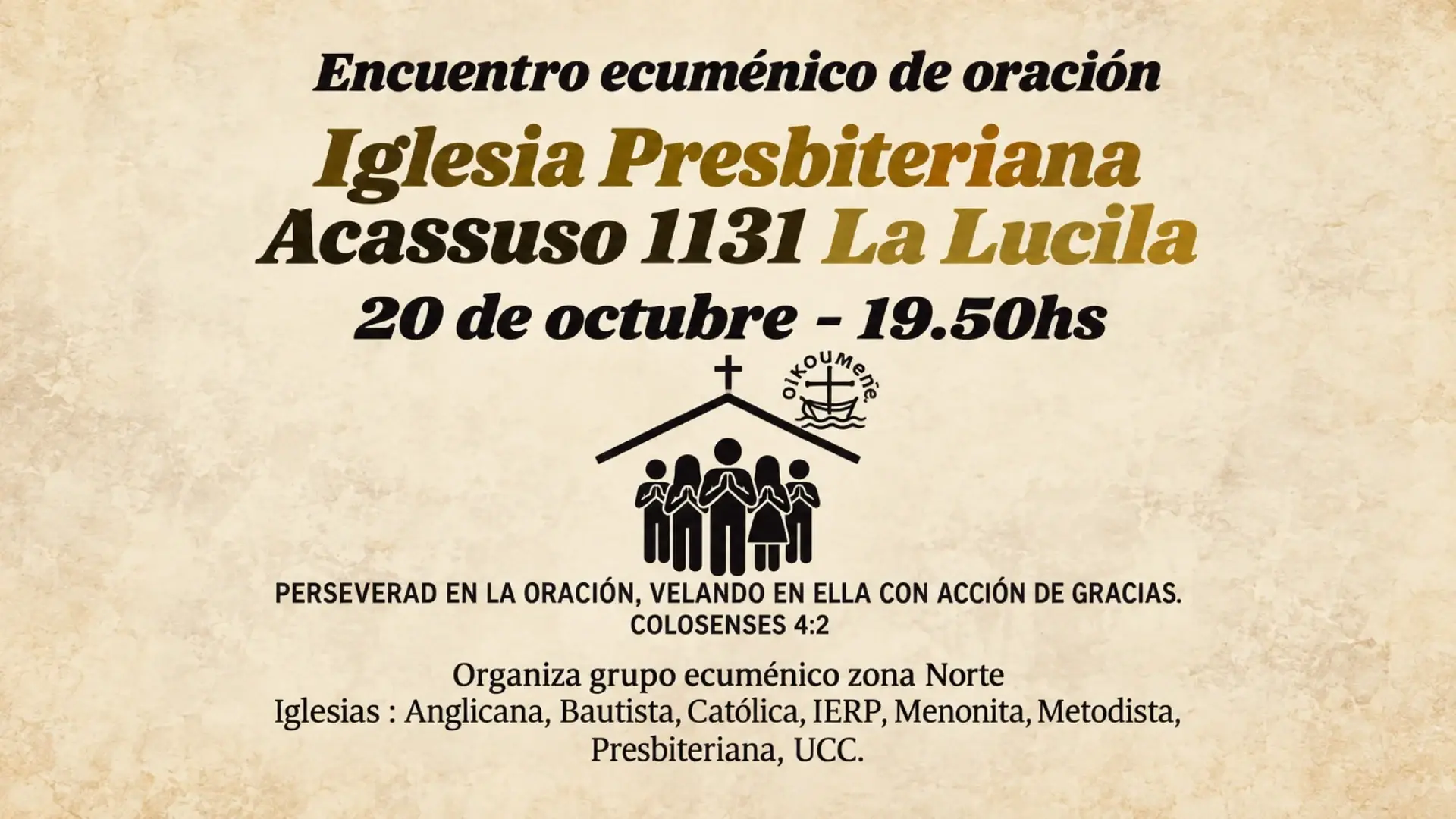 Encuentro Ecuménico de Oración